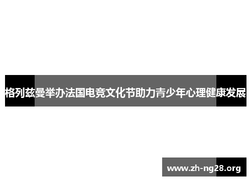 格列兹曼举办法国电竞文化节助力青少年心理健康发展