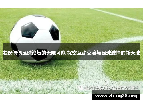 发现偶偶足球论坛的无限可能 探索互动交流与足球激情的新天地