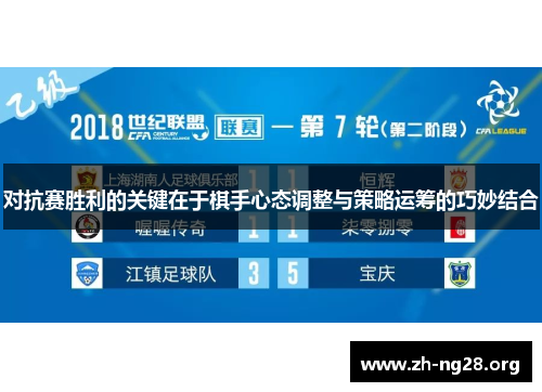 对抗赛胜利的关键在于棋手心态调整与策略运筹的巧妙结合